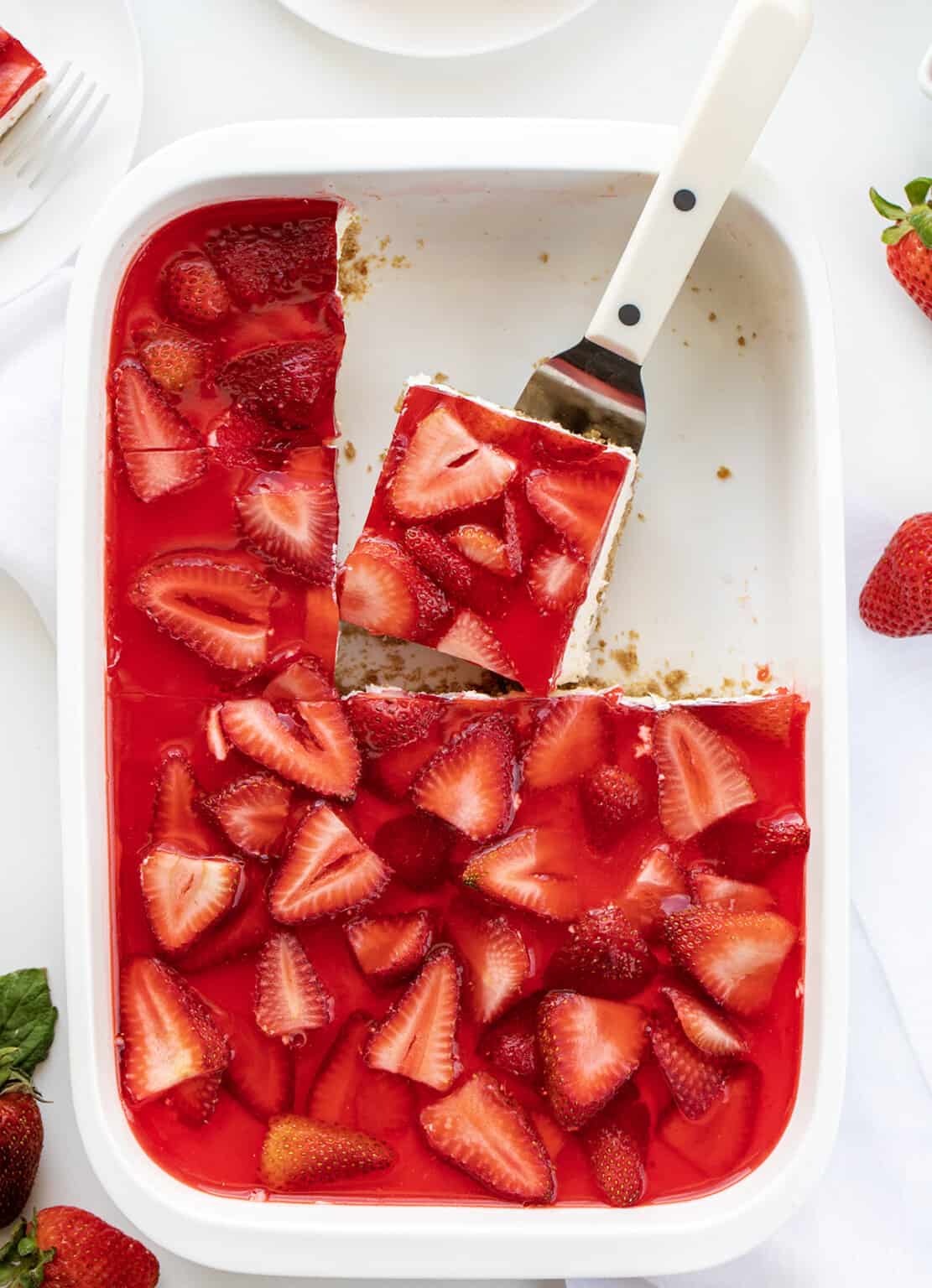 Strawberry Pretzel Salad - I Am Baker