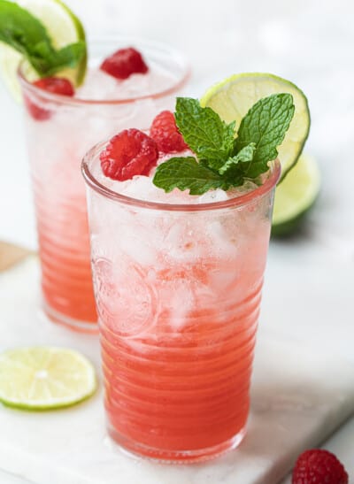 Raspberry Lime Mojito - i am baker