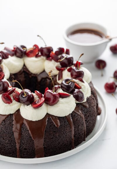 Black Forest Bundt Cake - I Am Baker