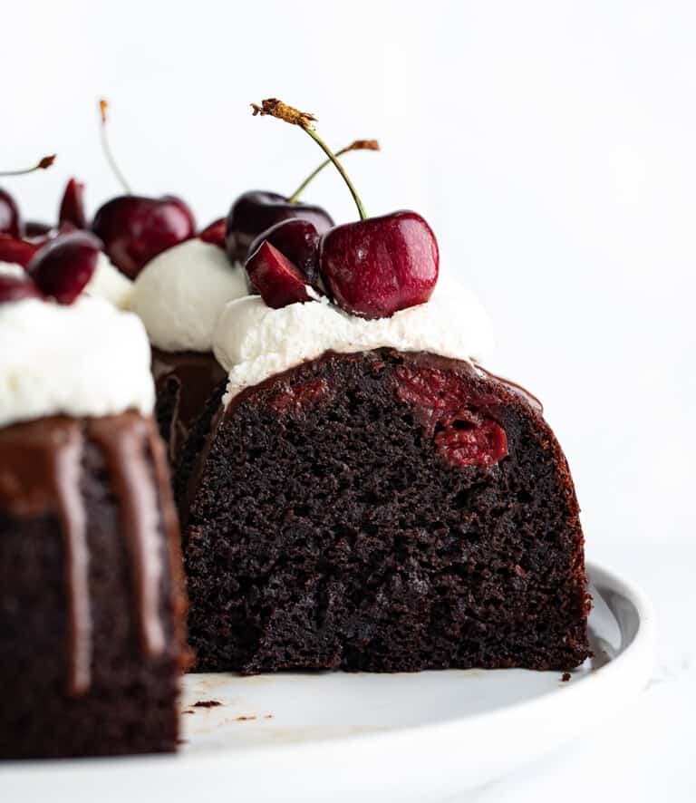 Black Forest Bundt Cake - I Am Baker