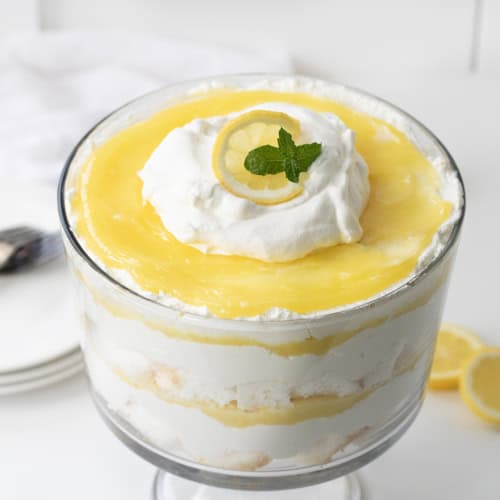 Lemon Cream Trifle - i am baker