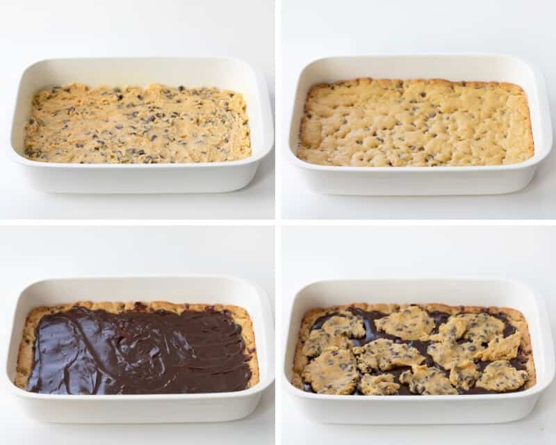 Hot Fudge Chocolate Chip Cookie Bars i am baker