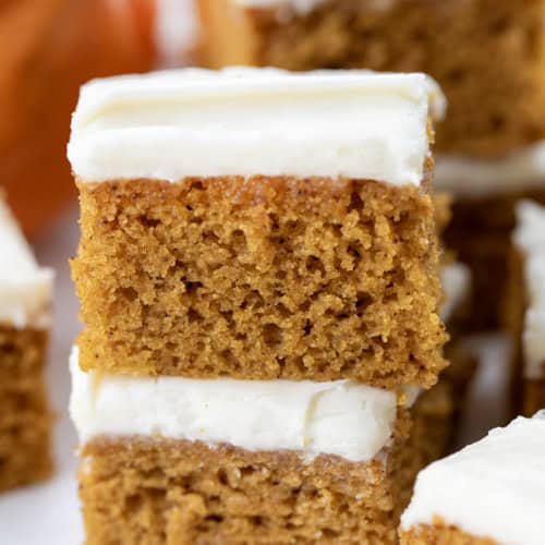 Stack of Pumpkin Bars.