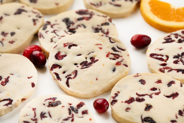 Cranberry Orange Shortbread Cookies I Am Baker