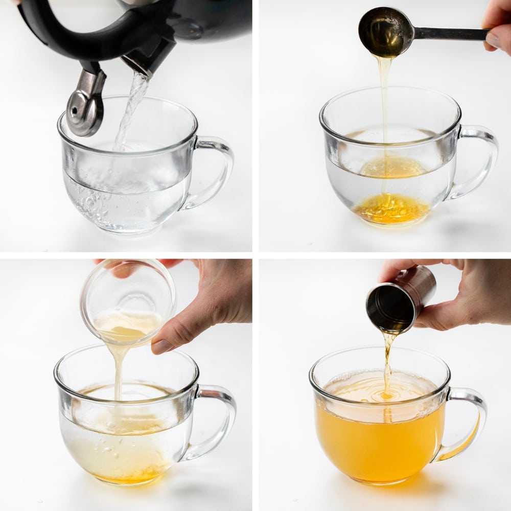 Steps for Making Hot Toddy.