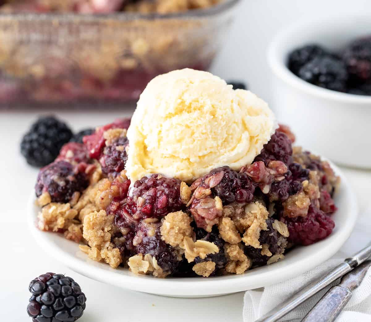 Blackberry Crisp - i am baker