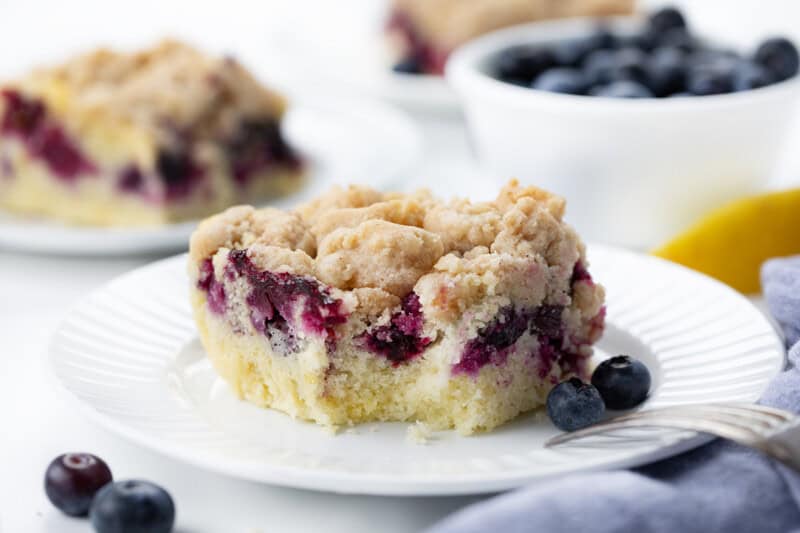 Blueberry Lemon Crumb Cake - i am baker