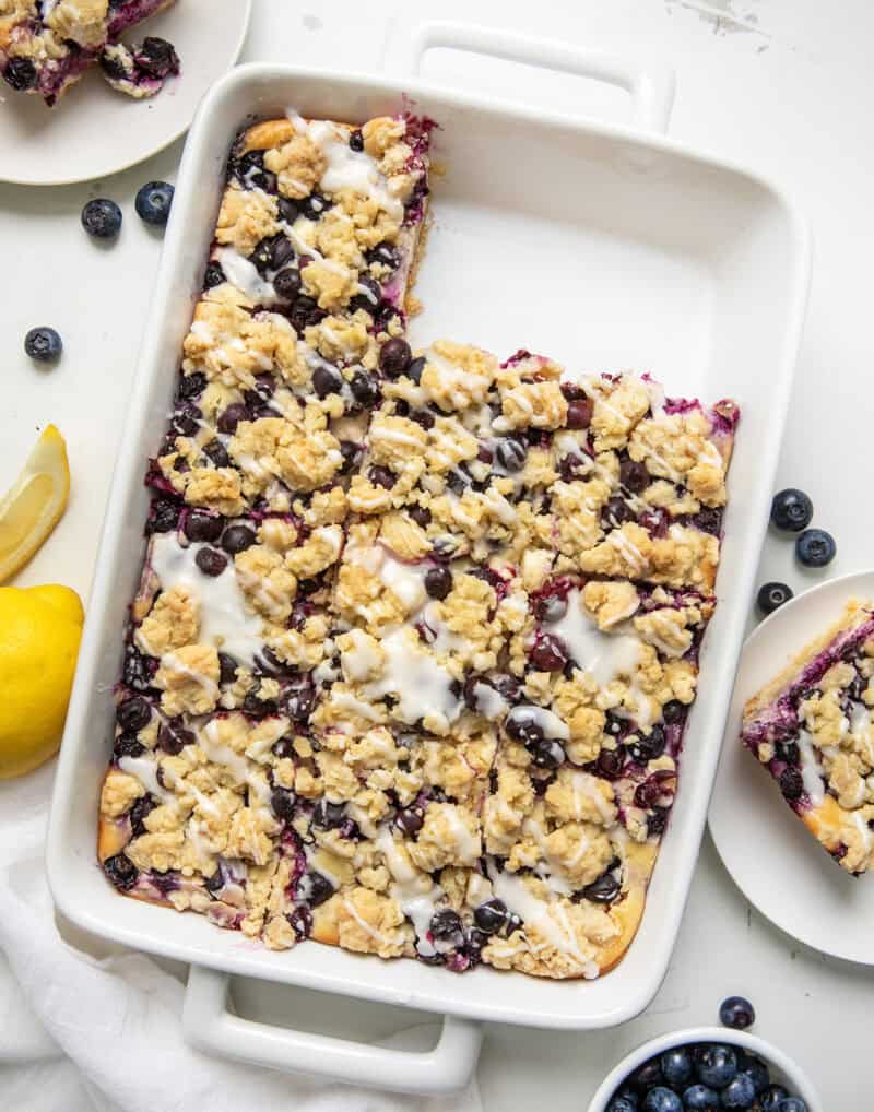 Lemon Blueberry Pie Bars - i am baker