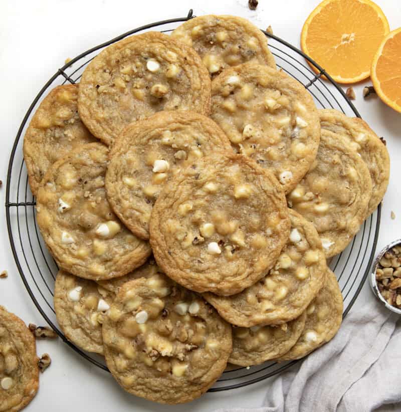 White Chocolate Orange Cookies - i am baker