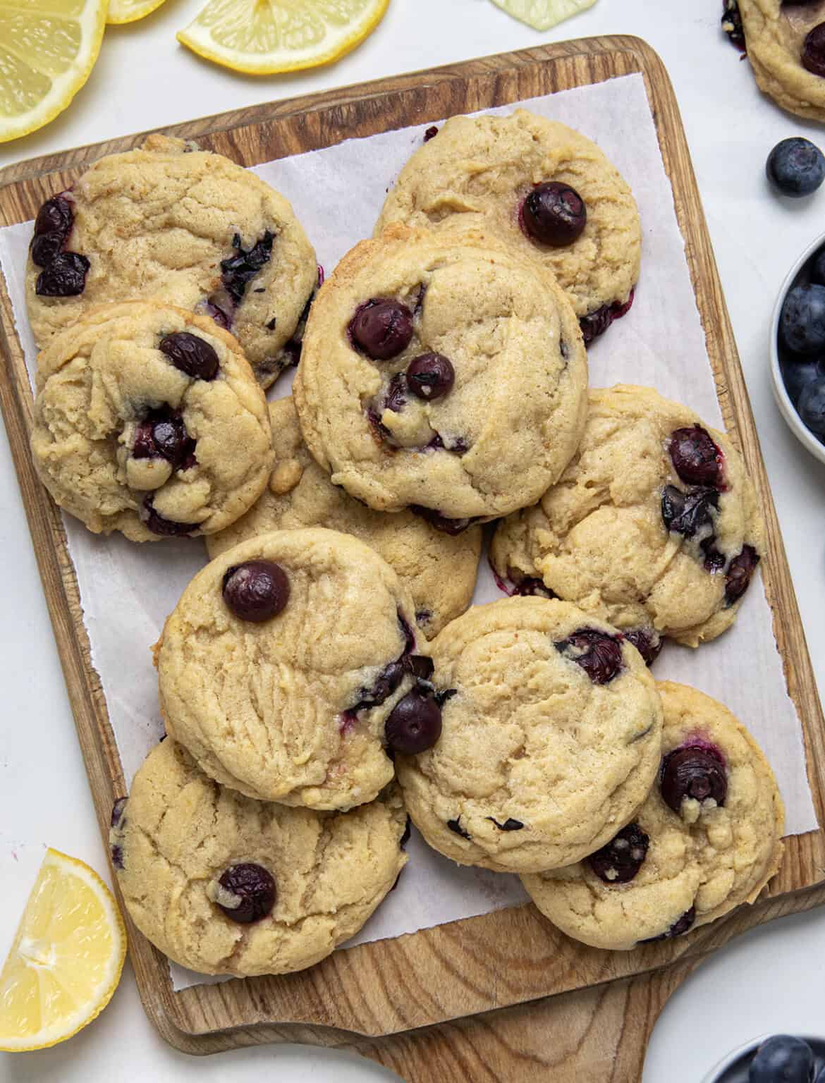 Lemon Blueberry Cookies - I Am Baker