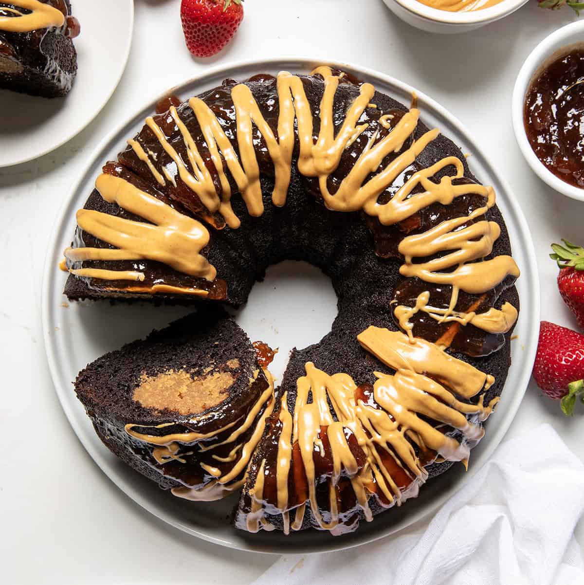 Peanut Butter And Jelly Bundt Cake I Am Baker peanut-butter-and-jelly-bundt-cake-i-am-baker