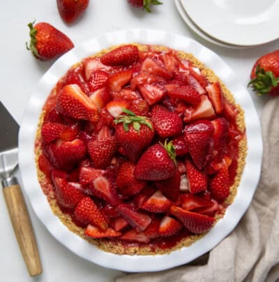 Strawberry Cream Cheese Pie - i am baker