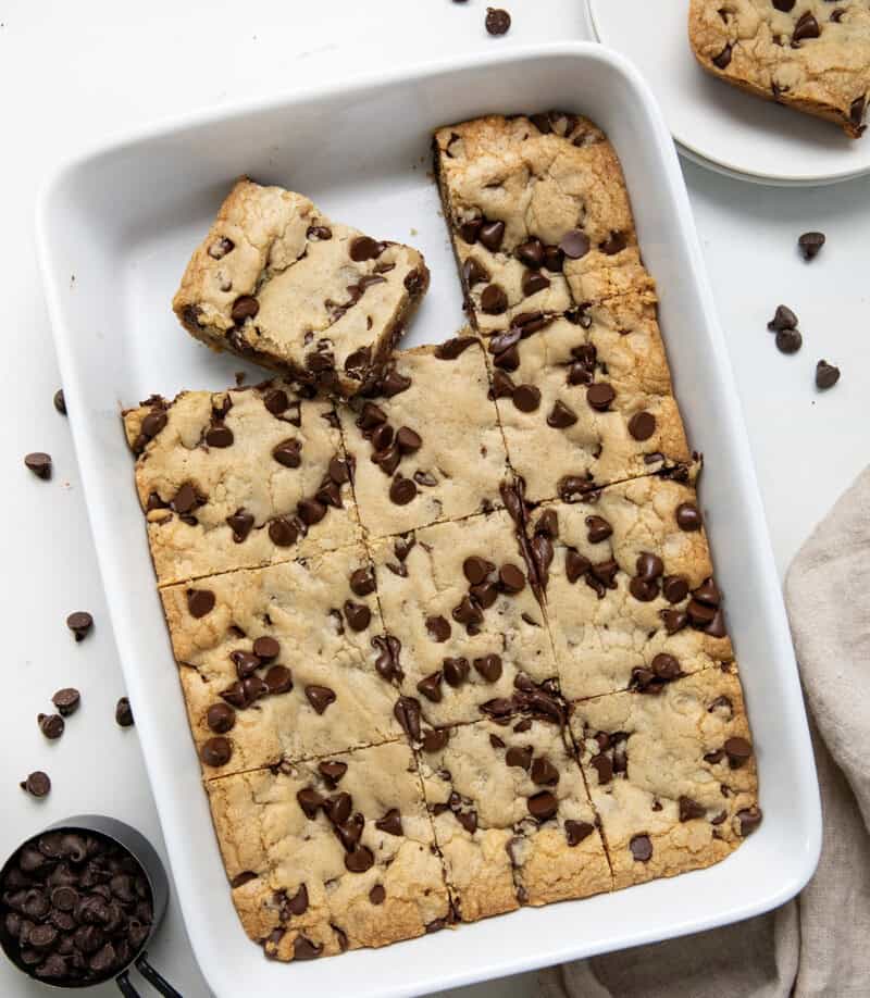 Browned Butter Chocolate Chip Cookie Bars I Am Baker