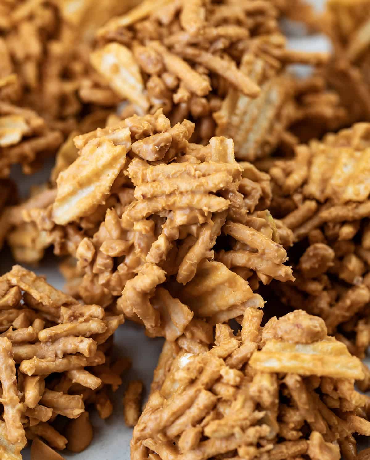 Stack of Butterscotch Haystacks.