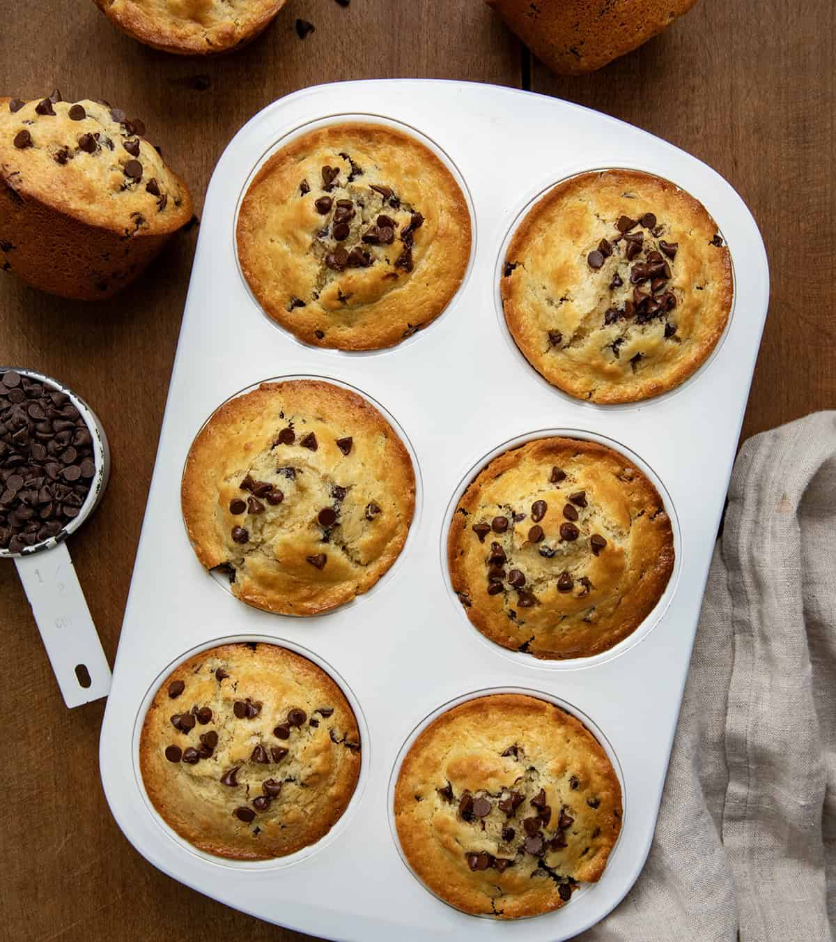 Bakery Style Chocolate Chip Muffins - i am baker