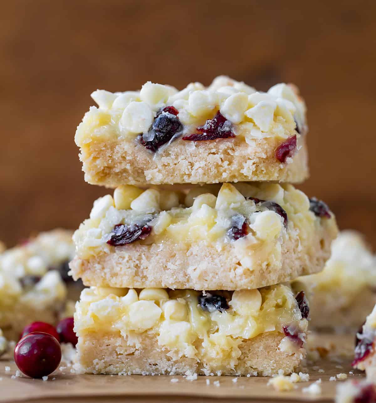 Cranberry White Chocolate Magic Bars