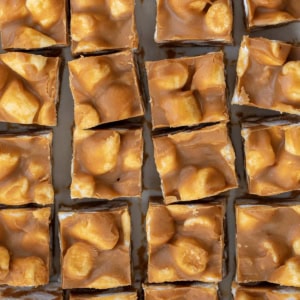 Cut pieces of Butterscotch Marshmallow.