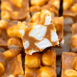 Close up of Butterscotch Marshmallow pieces.