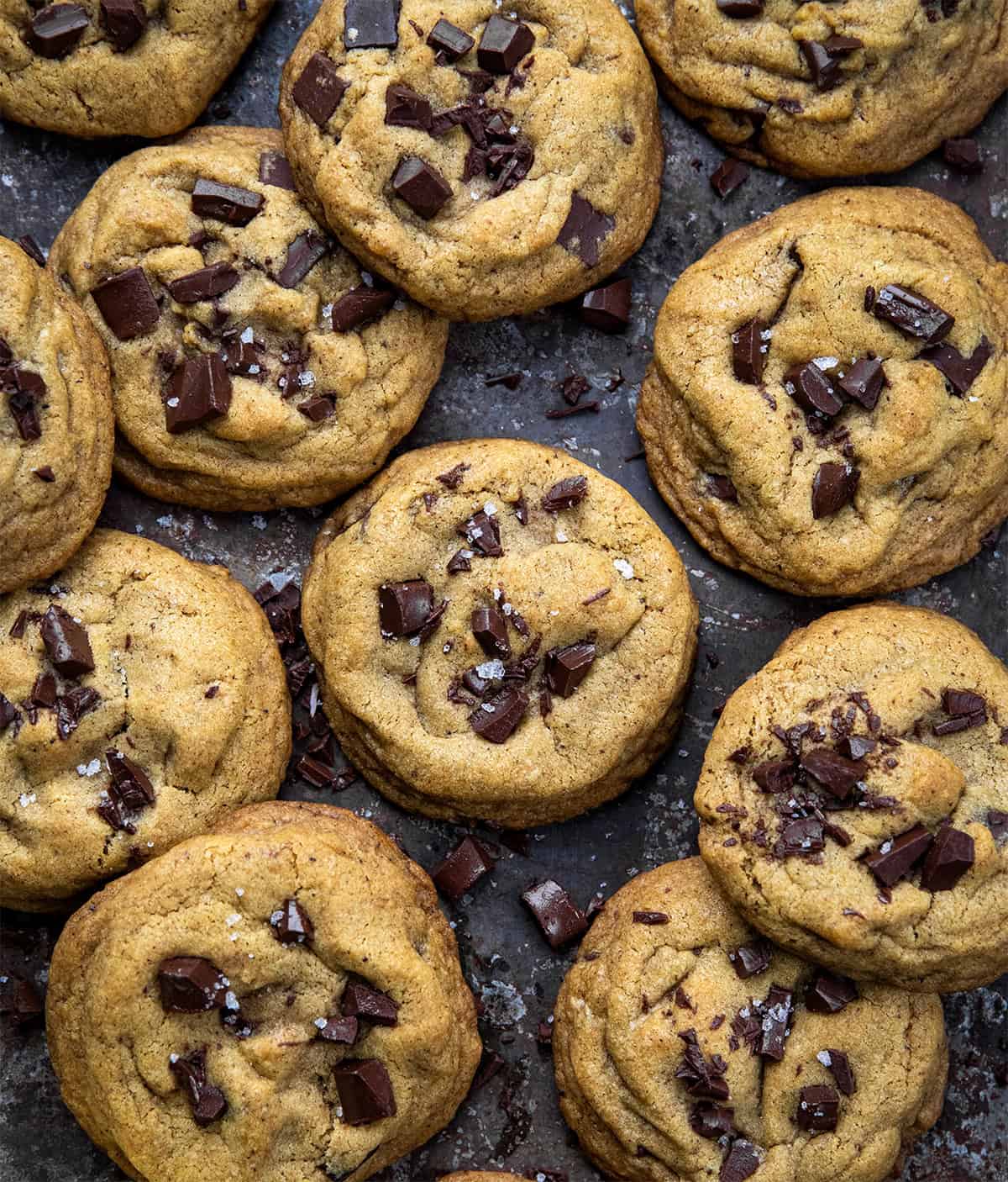 These Browned Butter Pumpkin Chocolate Chip Cookies are soft, chewy, and bursting with cozy fall flavors. The nutty richness of browned butter pairs perfectly with pumpkin and pumpkin pie spice, while melty chocolate chunks add indulgence in every bite!