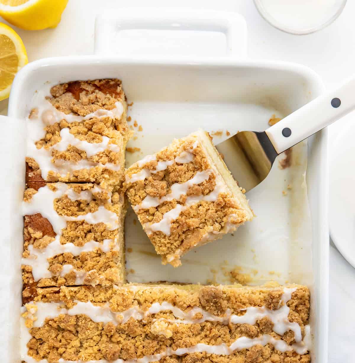 If you love coffee cake and tangy lemon flavors, you’re going to fall for this Lemon Curd Coffee Cake, made with my homemade lemon curd! It’s soft, tender, and topped with buttery, golden crumbs that add the perfect crunch to every bite!