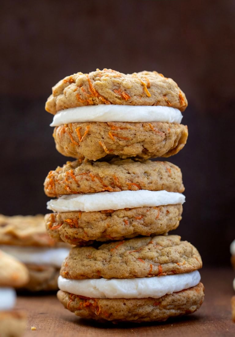 Carrot Cake Sandwich Cookies