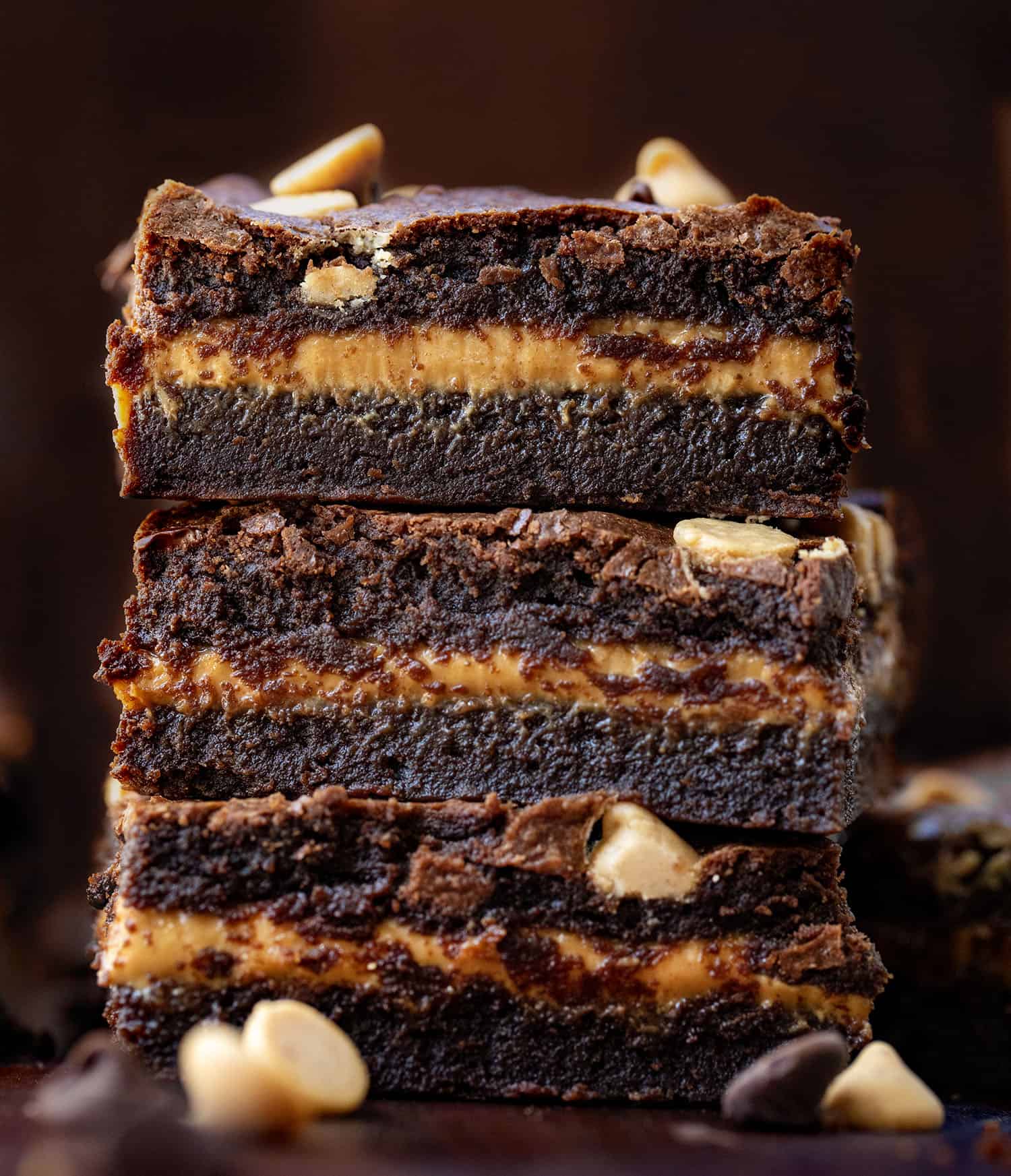 Peanut Butter Stuffed Brownies
