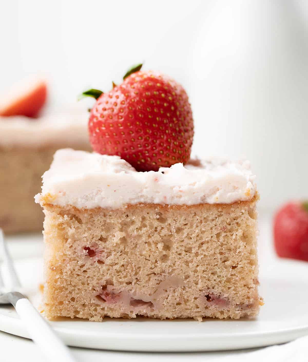 This Strawberry Sheet Cake with Cream Cheese Frosting is soft, fluffy, and packed with real strawberry flavor in every bite. The cake gets its flavor from a simple strawberry puree baked right in, then it’s finished with a creamy strawberry cream cheese frosting that makes it feel extra special without being fussy!