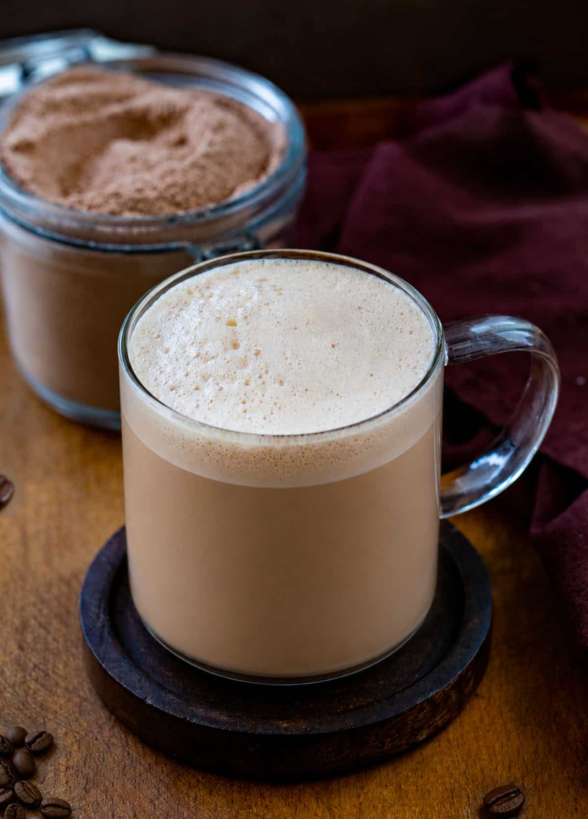 Hot Mocha Latte that was prepared using a homemade Mocha Latte Mix Hot Mocha Latte that was prepared using a homemade Mocha Latte Mix.