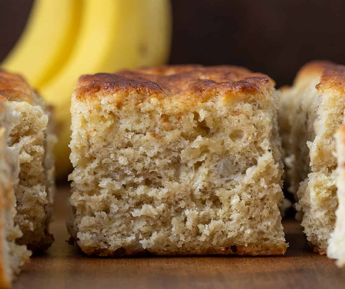 Close up of a Banana Butter Swim Biscuit.