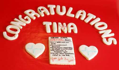 Nursing School Cookies from iambaker.net #cookies #EKGcookie