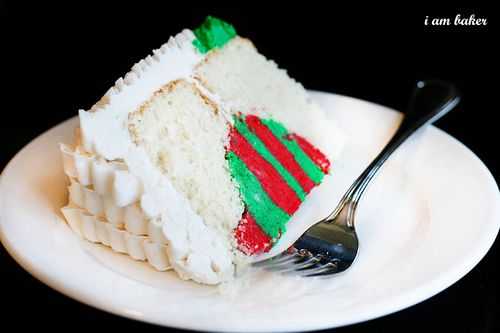 Surprise Inside Christmas Tree Cake - The Loopy Whisk