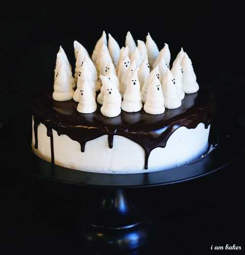 Boo-tiful Halloween Cake on a cake stand