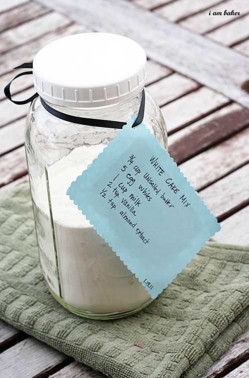 How to decorate a jar for gifting homemade white cake ingredients