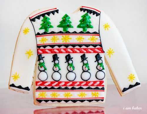 Ugly Christmas Sweater Cookies! #uglysweatercookies