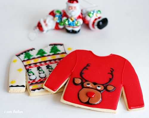 Ugly Christmas Sweater Cookies! #uglysweatercookies